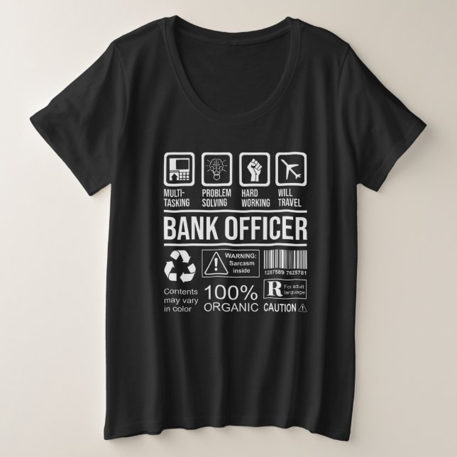 Bank Officer Limited Edition Banker Bank Clerk Fin (Anverso del diseño)