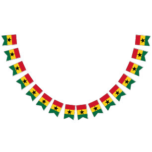 Banner de agrupamiento de la bandera de Ghana