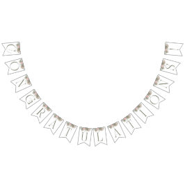 Banner de Bandera de Bunting de las Flores Boho