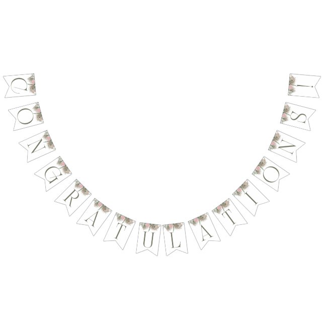 Banner de Bandera de Bunting de las Flores Boho (Todo)