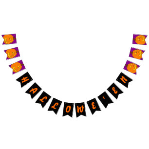 Banner de bandera de Jack O' Lantern Hallowe'en Bu