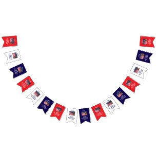 Banner de Banderas Patrióticas de Estados Unidos e