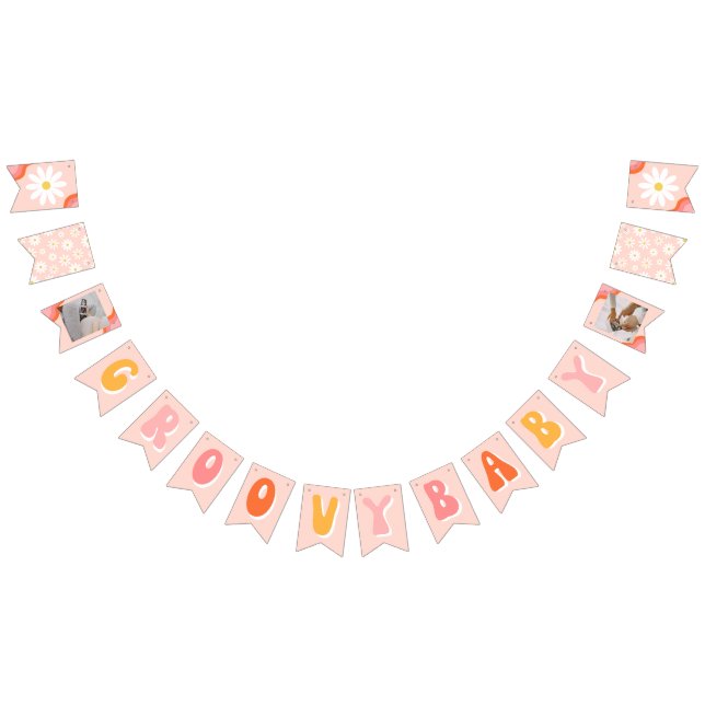 Banner de Bunting Groovy Baby | Pancarta Groovy Sh (Todo)