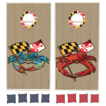 Banner de Cangrejo Rojo y Azul de Maryland