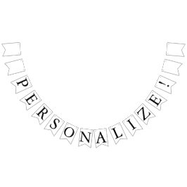 Banner de la bandera de Bunting del Boda personali