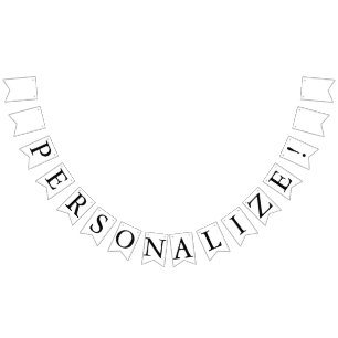 Banner de la bandera de Bunting del Boda personali