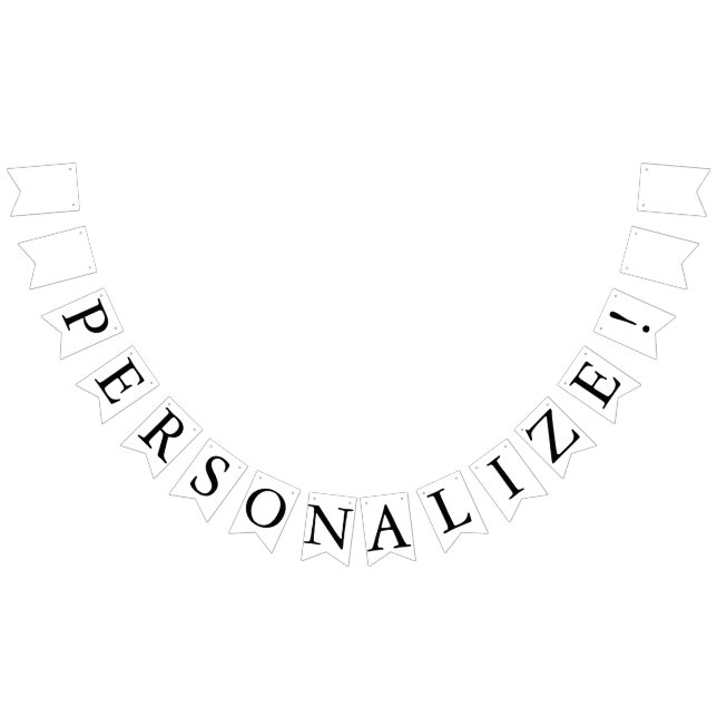Banner de la bandera de Bunting del Boda personali (Todo)