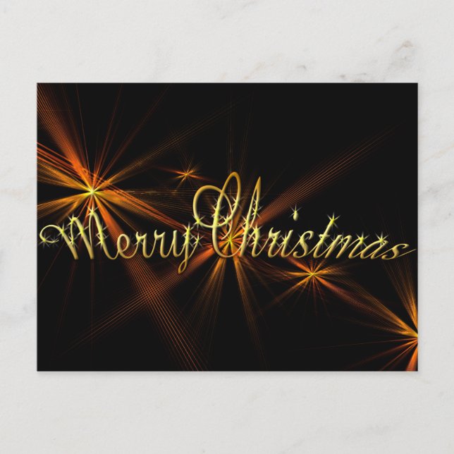 Banner de navidad de Feliz en negro - Navidad (Anverso)