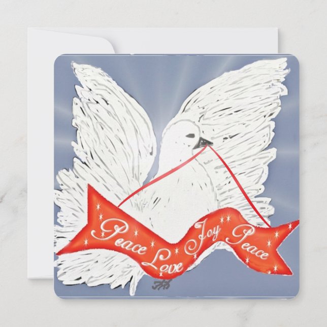 Banner Dove - Invitaciones de Personalizado de 4.2 (Reverso)