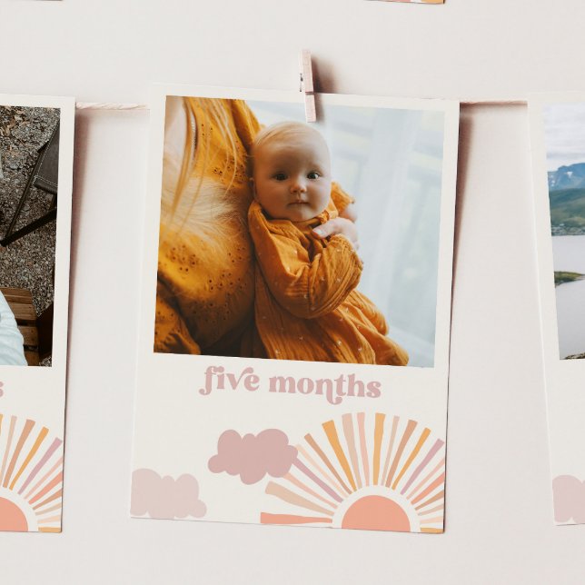 Banner mensual de chica Sun - Tarjeta de cinco mes (Subido por el creador)
