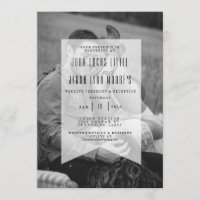 Banner moderno opaco | Foto de la invitación a la