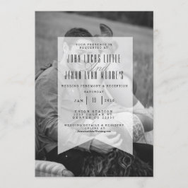 Banner moderno opaco | Foto de la invitación a la