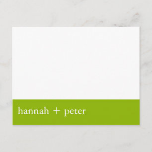 Banner verde Apple : Tarjeta RSVP