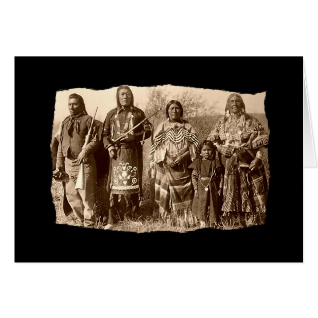 Bannock nativo americano vintage (Anverso (Horizontal))