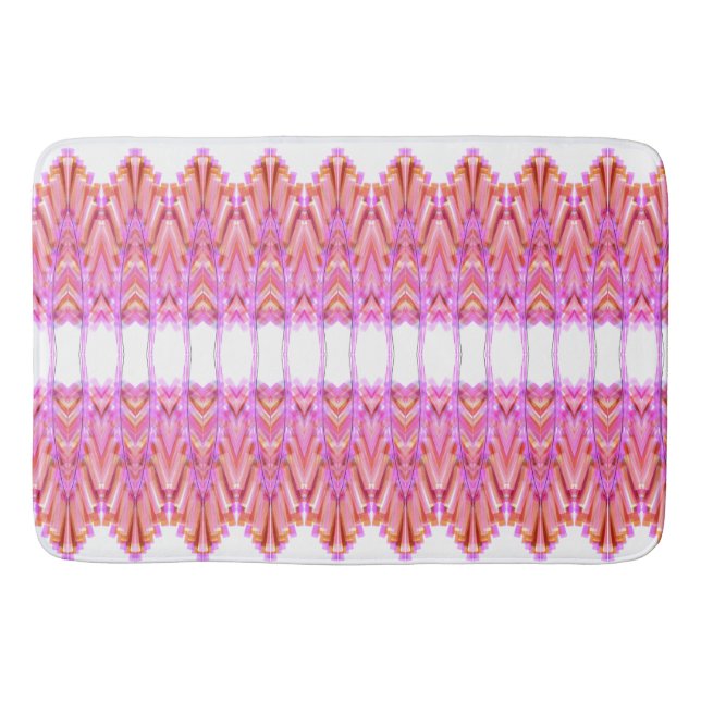 Baño Alfombrilla de auto con patrones rosados (Anverso)