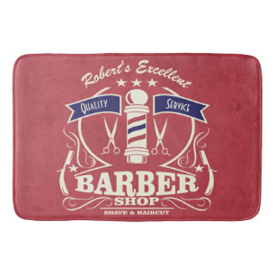 Baño Alfombrilla de auto de trabajo estilo Barber retro