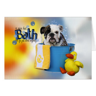 Baño caliente - Bulldog inglés - Delilah
