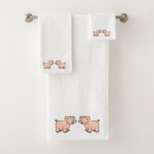 Baño con toalla de cerdo
