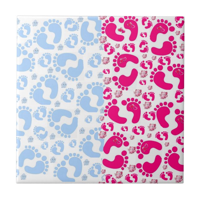 Baño de baldosa cerámica Twin Chica Boy (Frente)