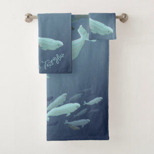 Baño de ballenas Beluga Set Toallas de baño de bal