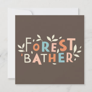 Baño de bosque texto personalizado