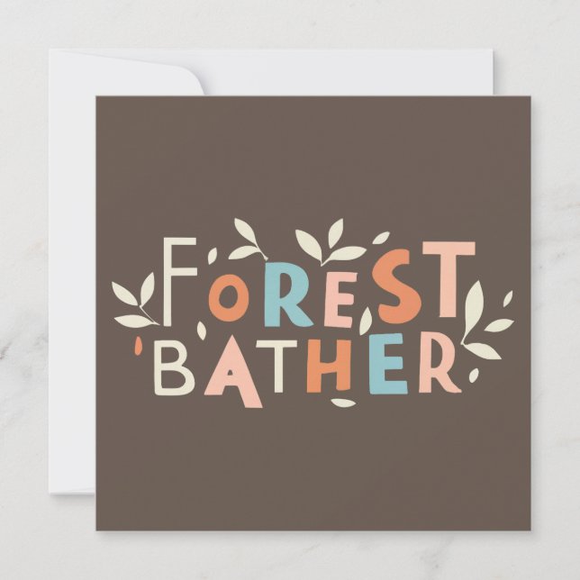 Baño de bosque texto personalizado (Anverso)