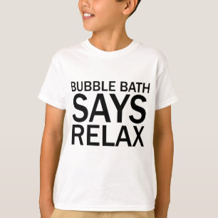 BAÑO DE BURBUJAS DI RELAJAR Camiseta divertida par