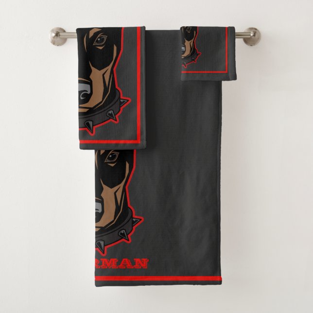 Baño de Doberman Pincher Black & Red Guy's (In situ)