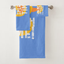 Baño de goma Ducky Bath Time Splash Niños Toalla S