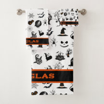 Baño de Halloween personalizado espeluznante y div