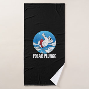 Baño de invierno Polar Plunge Hice Jump Polar Bea
