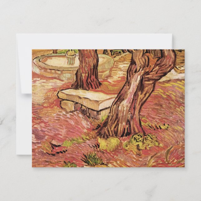 Baño de piedra Van Gogh en el jardín, hospital St  (Anverso)