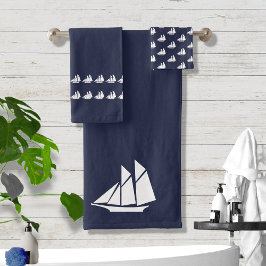 Baño de vela Océano azul y blanco