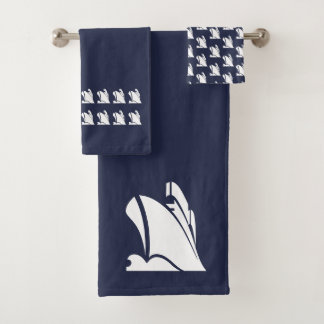 Baño de yates Ocean Blue & white Towset