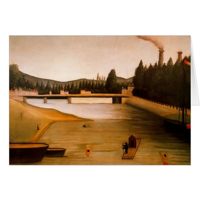 Baño en Alfortville de Henri Rousseau (Anverso (Horizontal))