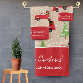 Baño navideño navideño vintage