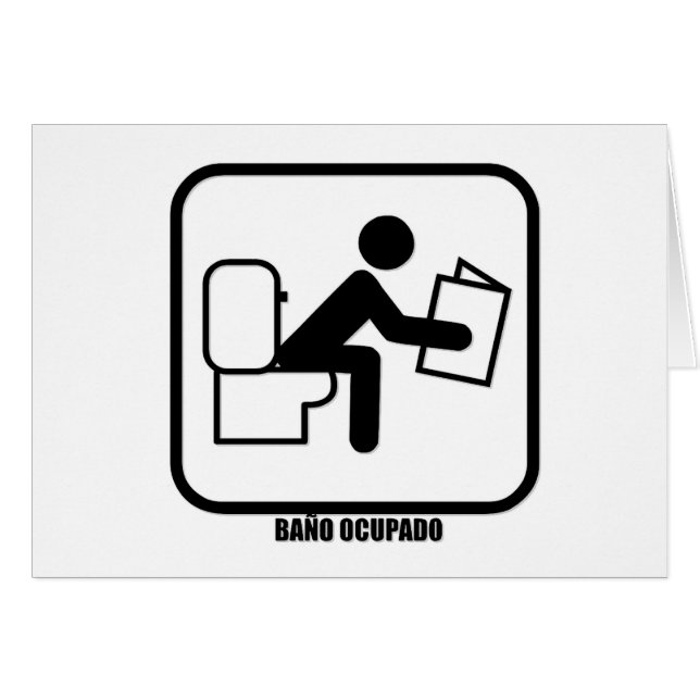 Baño Ocupado (Anverso (Horizontal))