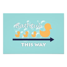 Baño Pared Art "Ducks in the row" - Impresión foto