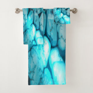 Baño Toalla Set Turquoise Gemstone