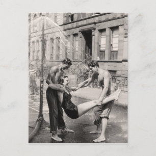 Baño Vintage con tarjeta postal - 1766898-4