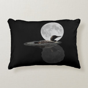 Baños En El Cojín decorativo De La Luna
