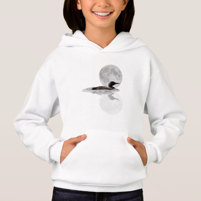 Baños en la luna Chica infantil Hoodie (Anverso)