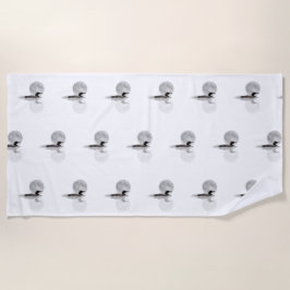 Baños En La Toalla De Playa De La Luna