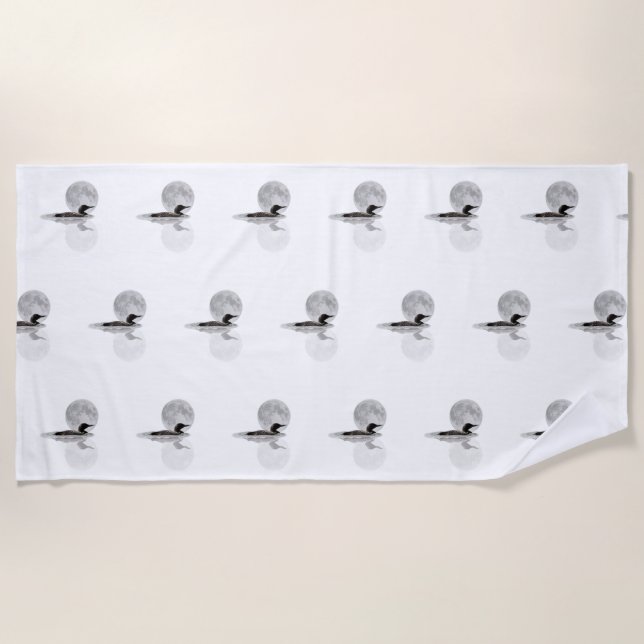 Baños En La Toalla De Playa De La Luna (Anverso)