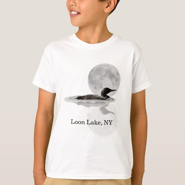 Baños en luna camiseta de niño pequeño (Anverso)