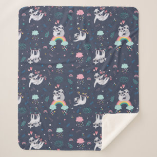 Banquetas de la manta Sherpa