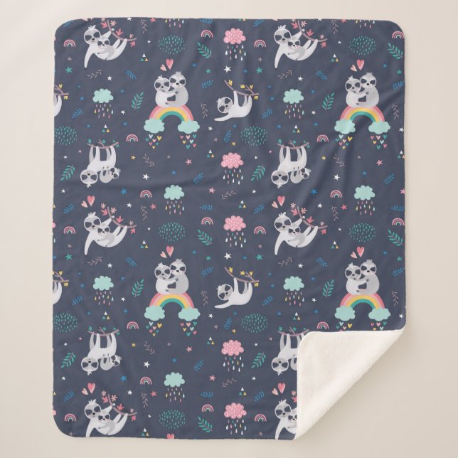 Banquetas de la manta Sherpa (Anverso)