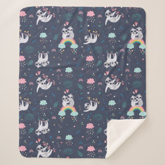 Banquetas de la manta Sherpa (Anverso)