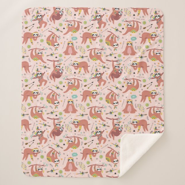 Banquetas de la manta Sherpa (Anverso)