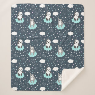 Banquetas de la manta Sherpa